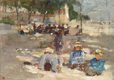 Picnic in the Park by Max Liebermann